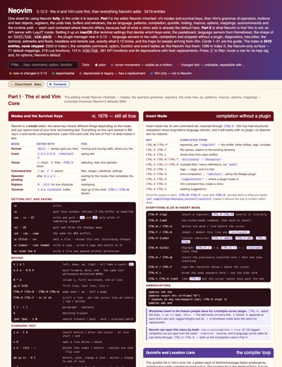 Neovim cheat sheet
